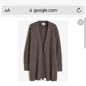 Dark beige long H&M cardigan !